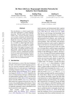 Be More with Less: Hypergraph Attention Networks for Inductive Text
  Classification