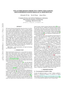 Non-Autoregressive Predictive Coding for Learning Speech Representations
  from Local Dependencies