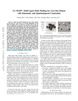 CL-MAPF: Multi-Agent Path Finding for Car-Like Robots with Kinematic and
  Spatiotemporal Constraints