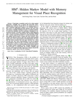 HM4: Hidden Markov Model with Memory Management for Visual Place
  Recognition
