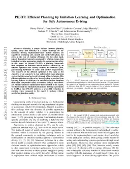 PILOT: Efficient Planning by Imitation Learning and Optimisation for
  Safe Autonomous Driving