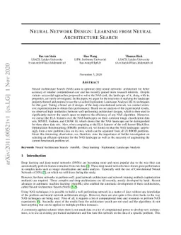 Neural Network Design: Learning from Neural Architecture Search