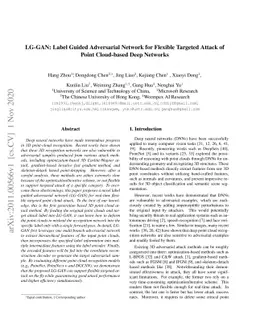 LG-GAN: Label Guided Adversarial Network for Flexible Targeted Attack of
  Point Cloud-based Deep Networks