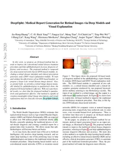 DeepOpht: Medical Report Generation for Retinal Images via Deep Models
  and Visual Explanation