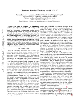 Random Fourier Features based SLAM