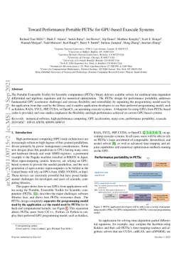Toward Performance-Portable PETSc for GPU-based Exascale Systems