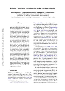 Reducing Confusion in Active Learning for Part-Of-Speech Tagging