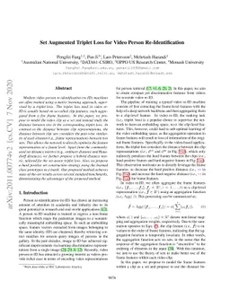 Set Augmented Triplet Loss for Video Person Re-Identification