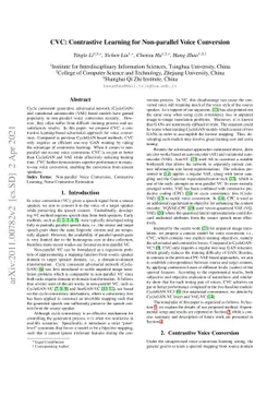 CVC: Contrastive Learning for Non-parallel Voice Conversion