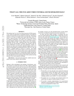 What's All the FUSS About Free Universal Sound Separation Data?
