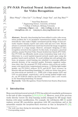 PV-NAS: Practical Neural Architecture Search for Video Recognition