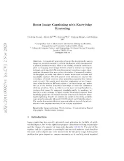 Boost Image Captioning with Knowledge Reasoning