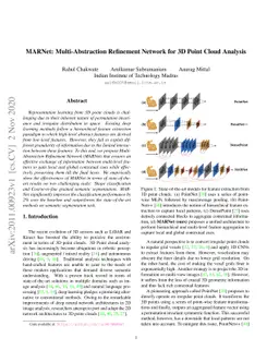 MARNet: Multi-Abstraction Refinement Network for 3D Point Cloud Analysis