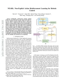 NEARL: Non-Explicit Action Reinforcement Learning for Robotic Control