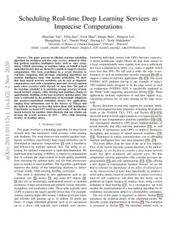 Scheduling Real-time Deep Learning Services as Imprecise Computations