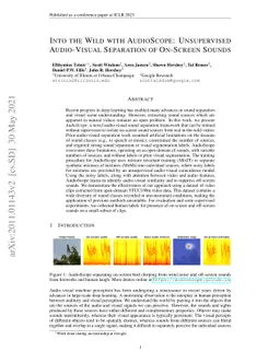 Into the Wild with AudioScope: Unsupervised Audio-Visual Separation of
  On-Screen Sounds