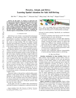 Perceive, Attend, and Drive: Learning Spatial Attention for Safe
  Self-Driving