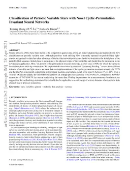 Classification of Periodic Variable Stars with Novel Cyclic-Permutation
  Invariant Neural Networks