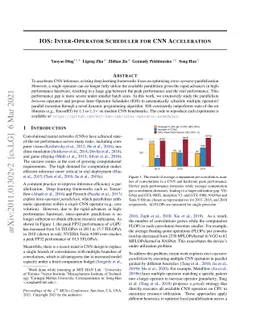 IOS: Inter-Operator Scheduler for CNN Acceleration