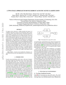 A Two-Stage Approach to Device-Robust Acoustic Scene Classification