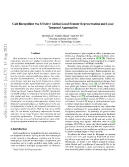 Gait Recognition via Effective Global-Local Feature Representation and
  Local Temporal Aggregation
