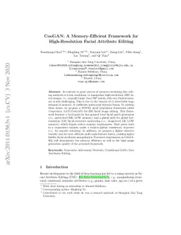 CooGAN: A Memory-Efficient Framework for High-Resolution Facial
  Attribute Editing