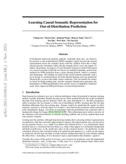 Learning Causal Semantic Representation for Out-of-Distribution
  Prediction