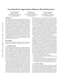 Loss Bounds for Approximate Influence-Based Abstraction