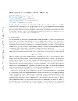 The Complexity of Gradient Descent: CLS = PPAD $\cap$ PLS