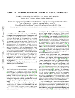 DOVER-Lap: A Method for Combining Overlap-aware Diarization Outputs