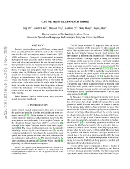 Can We Trust Deep Speech Prior?