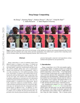 Deep Image Compositing