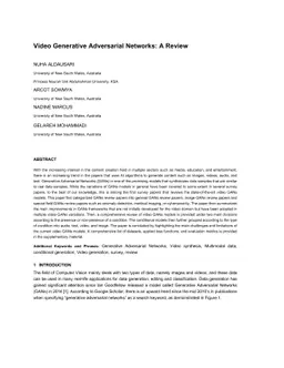 Video Generative Adversarial Networks: A Review