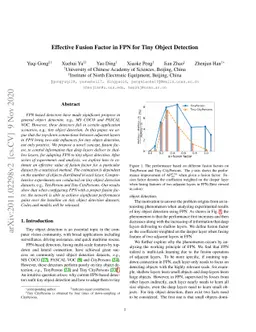 Effective Fusion Factor in FPN for Tiny Object Detection
