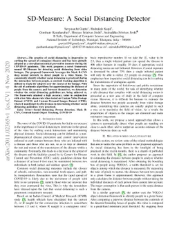 SD-Measure: A Social Distancing Detector