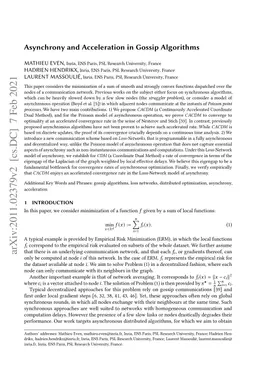 Asynchrony and Acceleration in Gossip Algorithms