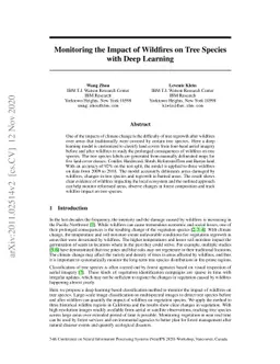 Monitoring the Impact of Wildfires on Tree Species with Deep Learning