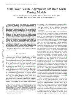 Multi-layer Feature Aggregation for Deep Scene Parsing Models