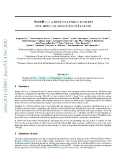 DeepReg: a deep learning toolkit for medical image registration