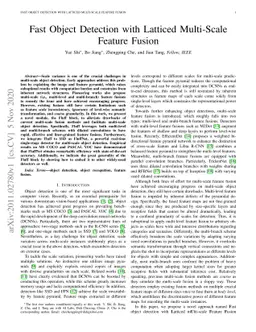 Fast Object Detection with Latticed Multi-Scale Feature Fusion