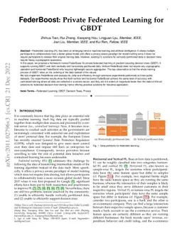 FederBoost: Private Federated Learning for GBDT