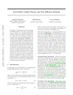Local SGD: Unified Theory and New Efficient Methods