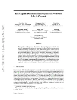 RetroXpert: Decompose Retrosynthesis Prediction like a Chemist