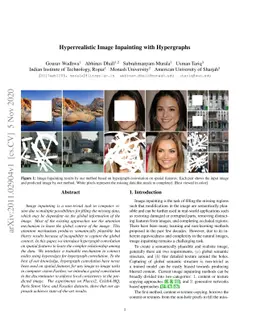 Hyperrealistic Image Inpainting with Hypergraphs