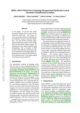 QMUL-SDS @ DIACR-Ita: Evaluating Unsupervised Diachronic Lexical
  Semantics Classification in Italian