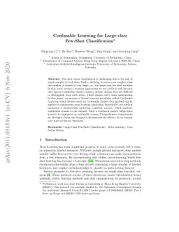 Confusable Learning for Large-class Few-Shot Classification