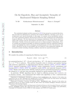 On the Ergodicity, Bias and Asymptotic Normality of Randomized Midpoint
  Sampling Method