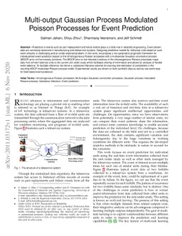 Multi-output Gaussian Process Modulated Poisson Processes for Event
  Prediction