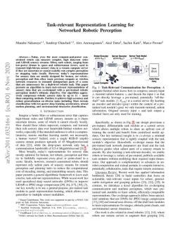 Task-relevant Representation Learning for Networked Robotic Perception