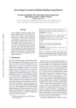 Answer Span Correction in Machine Reading Comprehension